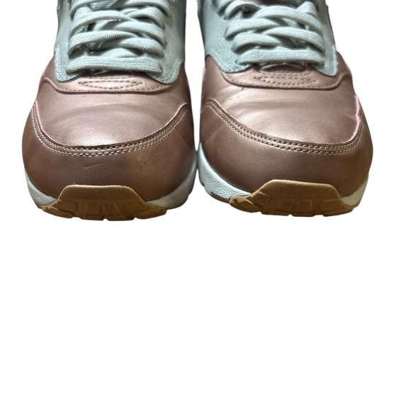 Nike Womens Air Max 1 Ultra SE Rose Gold Metallic Toe Athletic Shoes VGUC - Picture 3 of 6